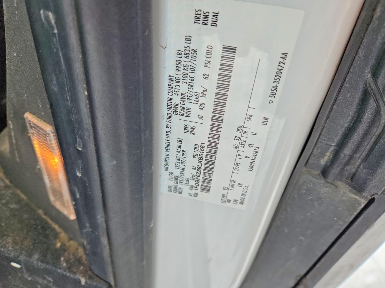 2020 Ford Transit Utility / Service Truck