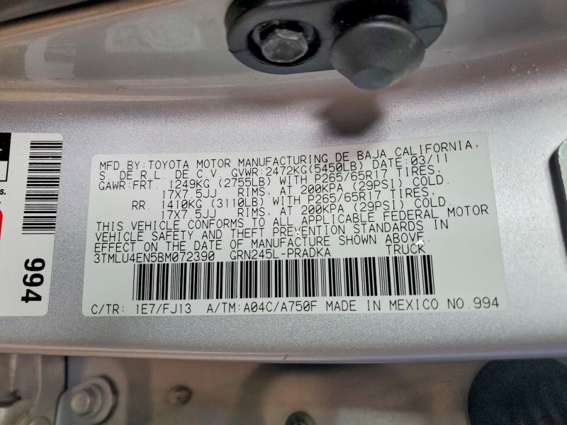 2011 Toyota Tacoma V6