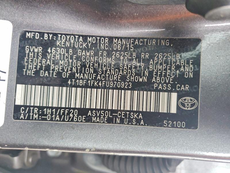 2015 Toyota Camry le
