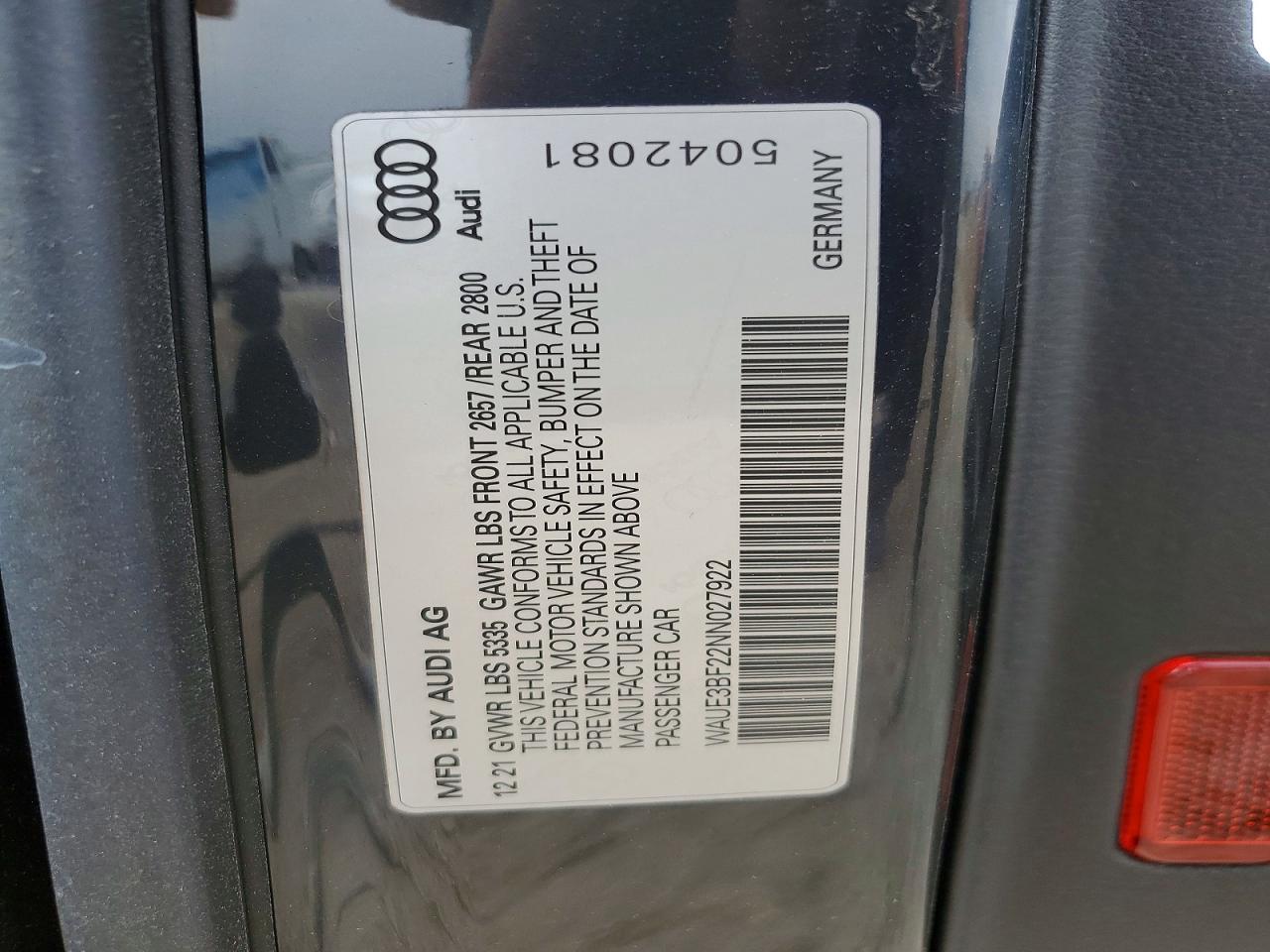 2022 Audi A6 Premium Plus