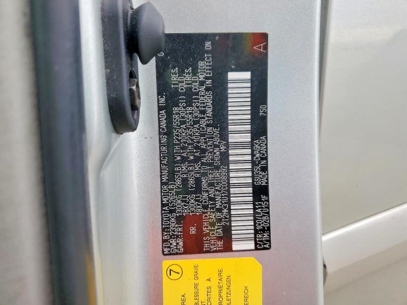 2007 Lexus Rx 350 Base