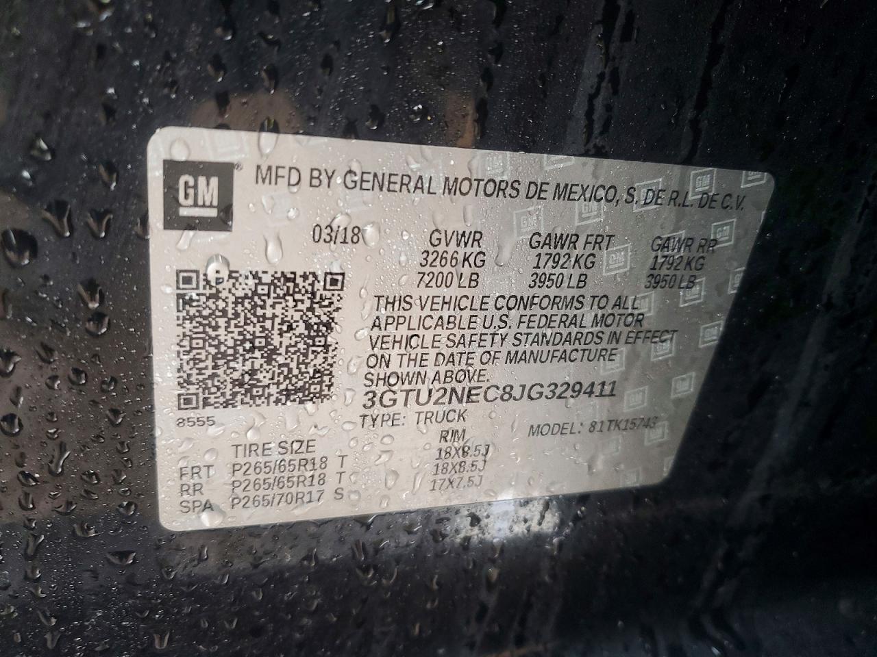 2018 GMC Sierra K1500 slt