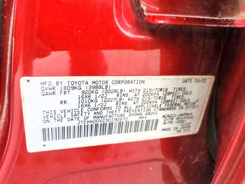 2003 Toyota Rav4 Base