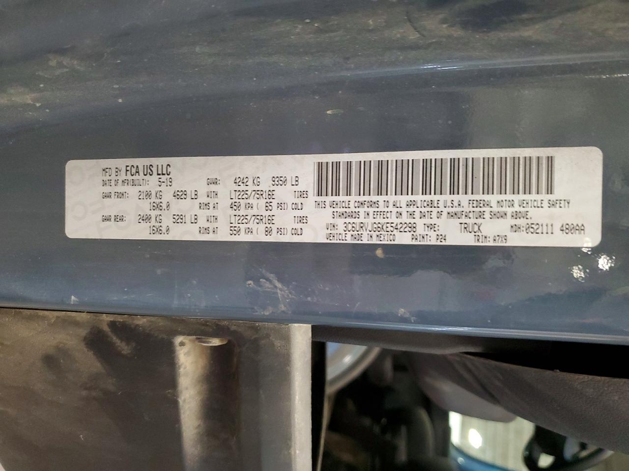 2019 Dodge RAM Promaster 3500 3500 High
