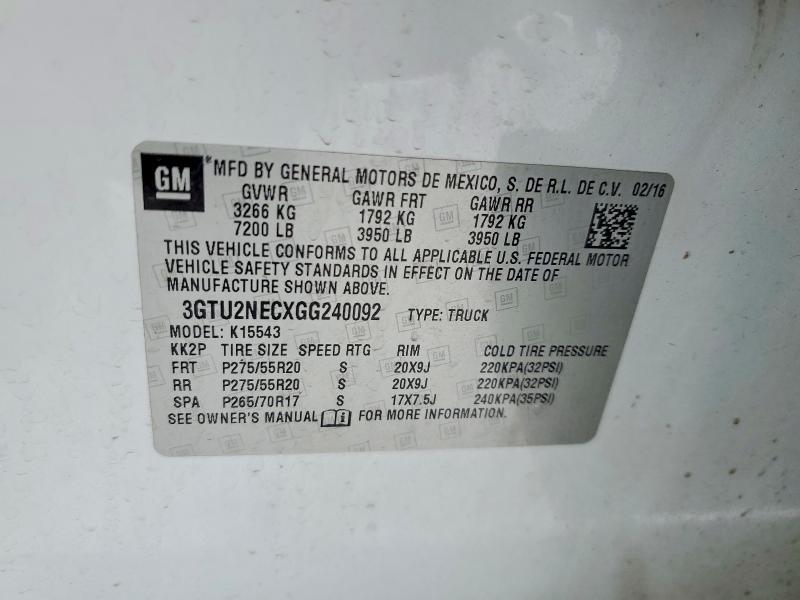 2016 GMC Sierra K1500 slt