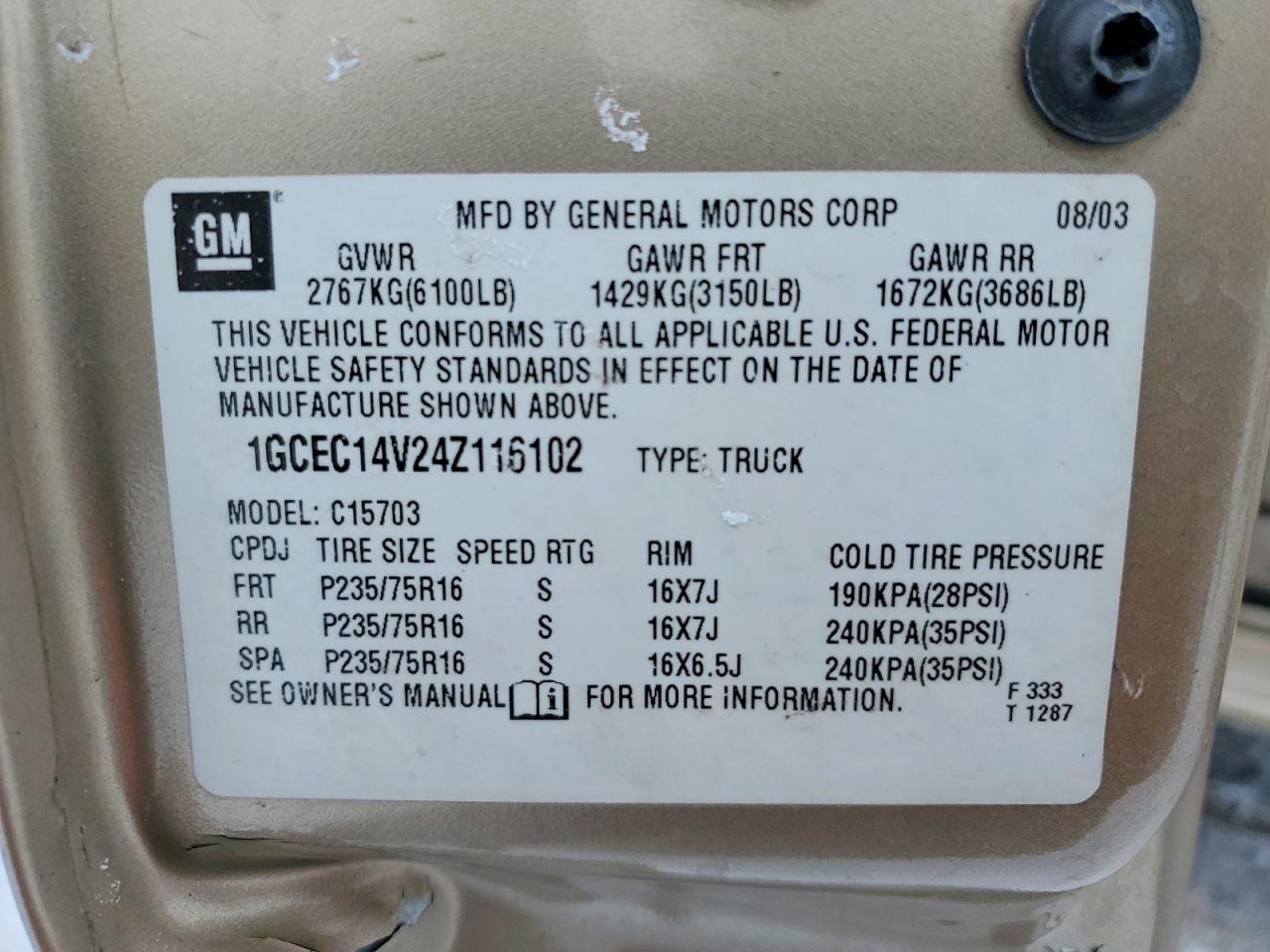 2004 Chevrolet Silverado C1500