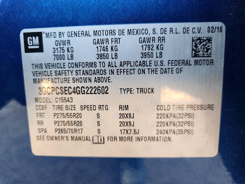 2016 Chevrolet Silverado C1500 LTZ