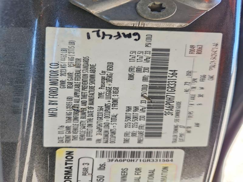 2016 Ford Fusion se