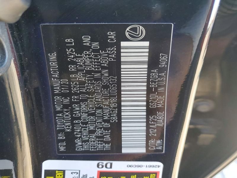 2020 Lexus Es 350 f Sport