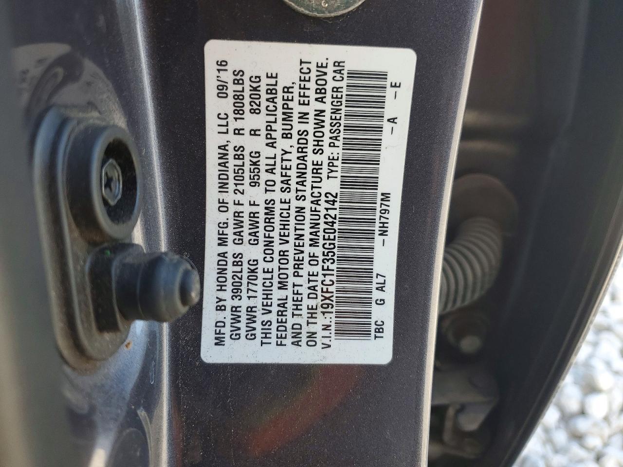 2016 Honda Civic ex