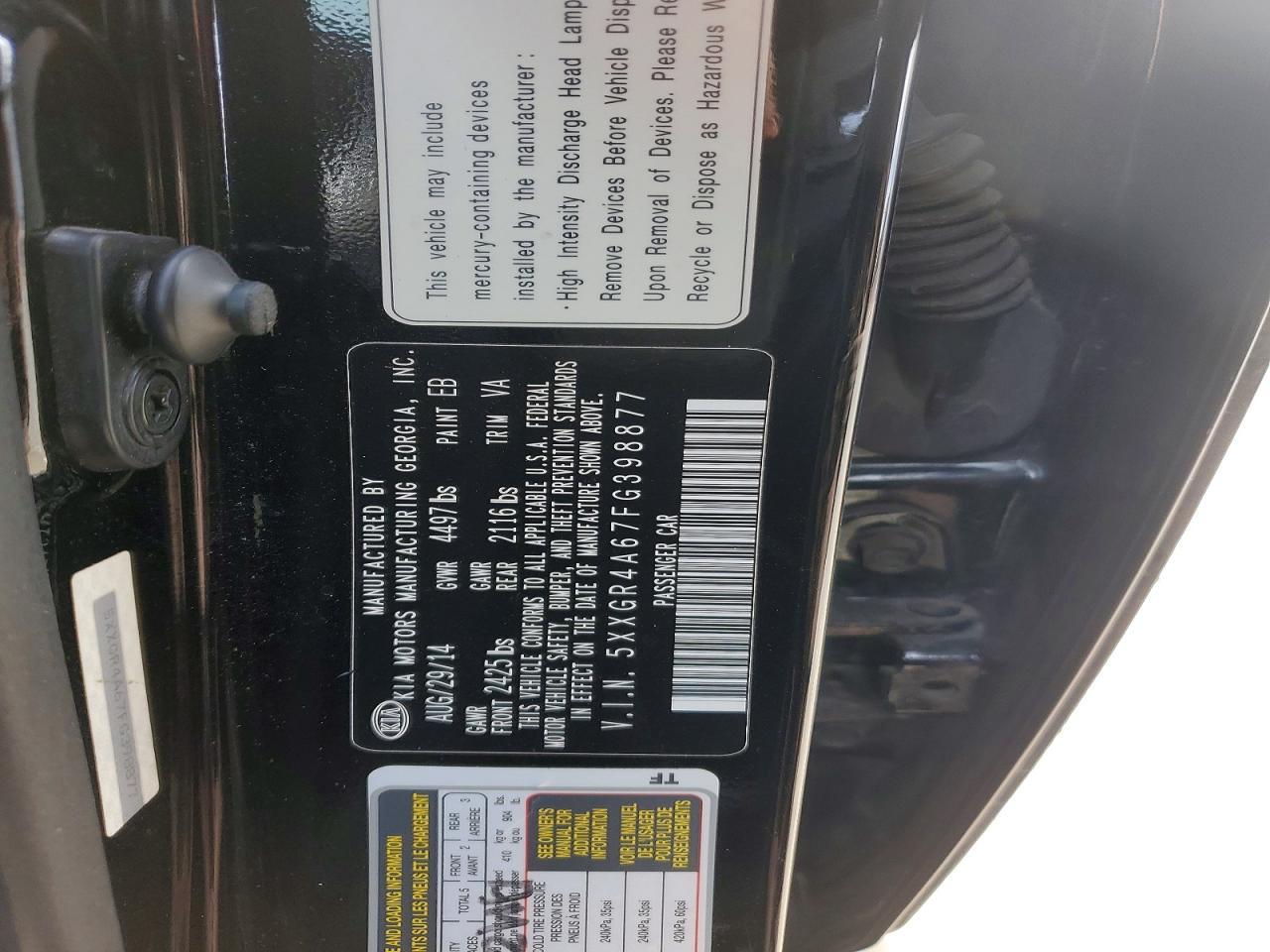 2015 KIA Optima sx
