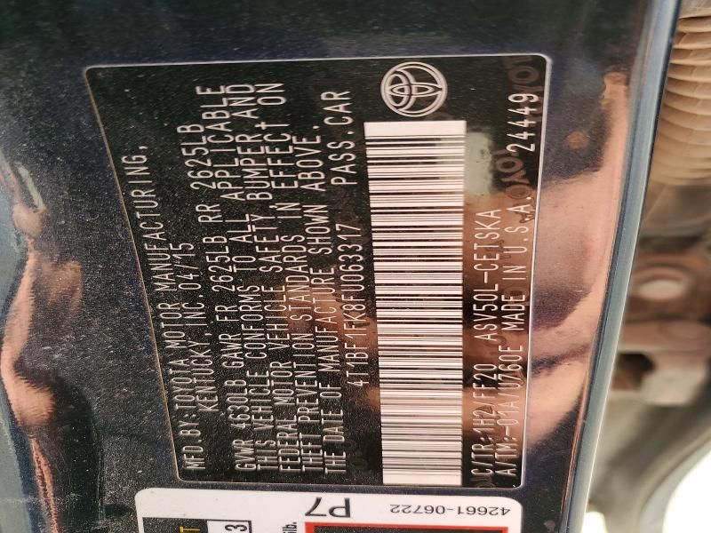 2015 Toyota Camry le