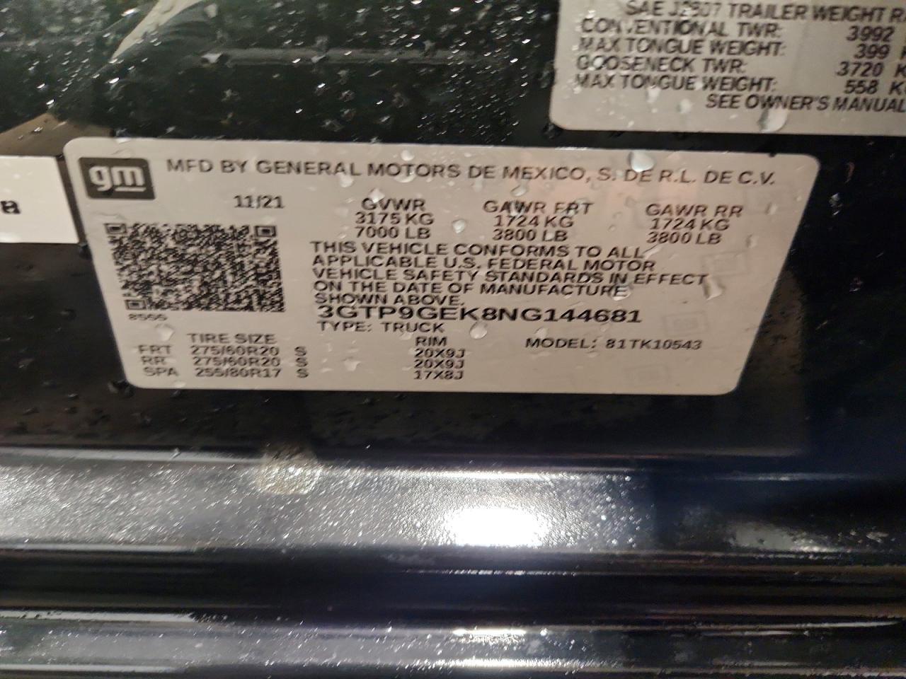 2022 GMC Sierra Limited K1500 ELEVATION-L