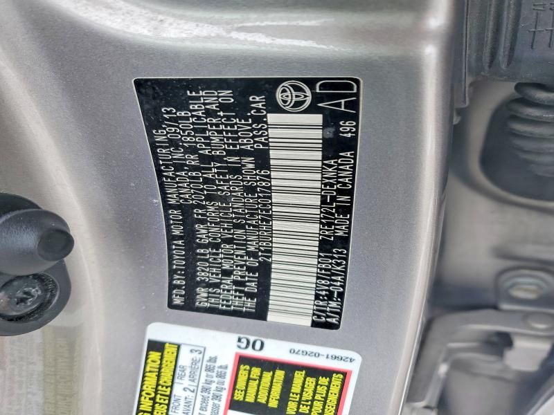 2014 Toyota Corolla le