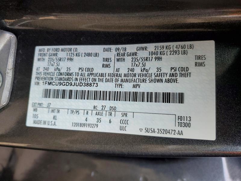 2018 Ford Escape se