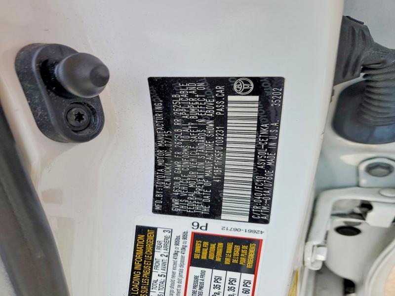 2015 Toyota Camry le