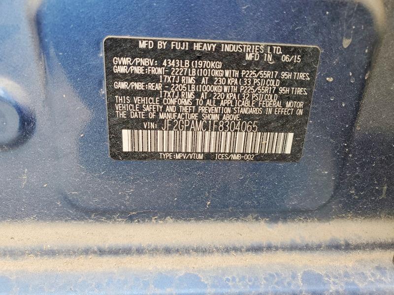 2015 Subaru Xv Crosstrek 2.0 Limited