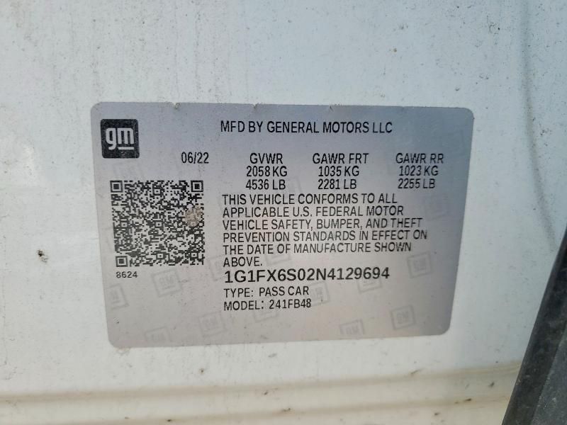 2022 Chevrolet Bolt ev 2LT