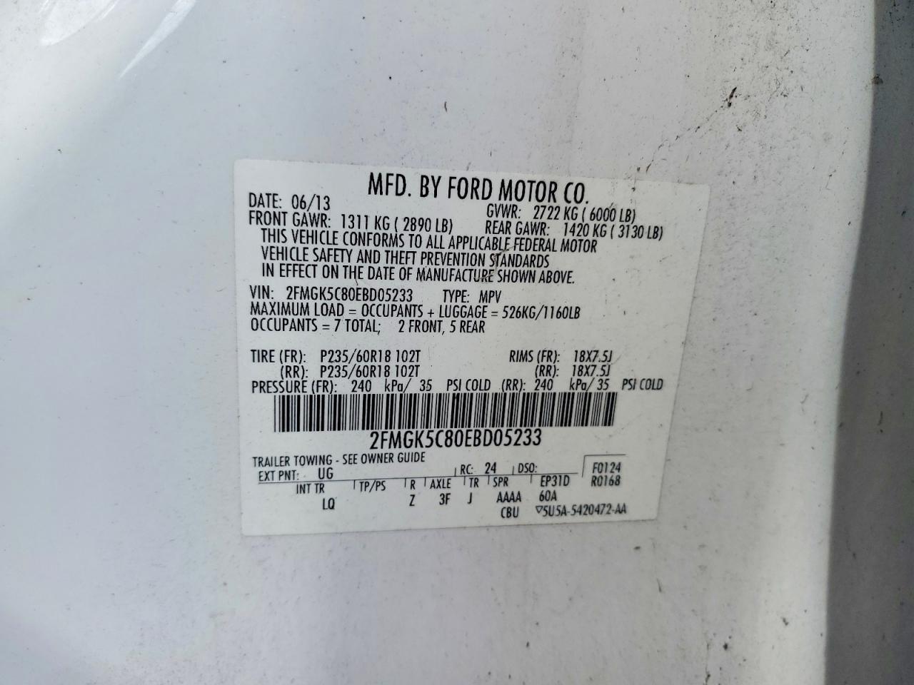 2014 Ford Flex sel