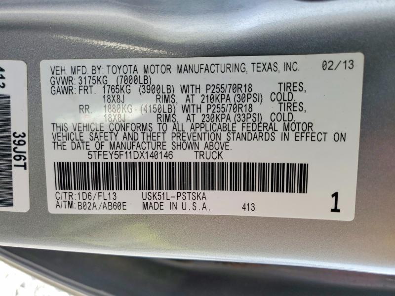 2013 Toyota Tundra Grade