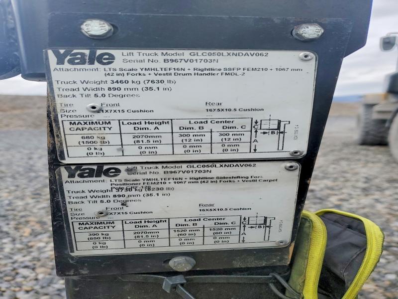 2015 Yale GLC050LXNDAV062 Forklift