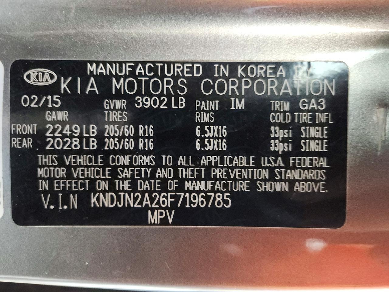 2015 KIA Soul Base
