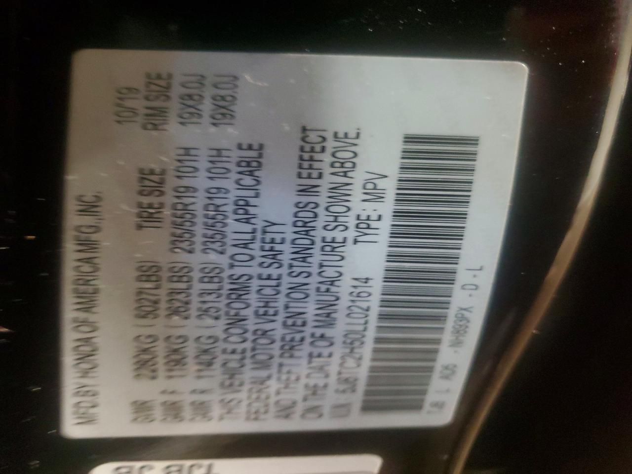 2020 Acura Rdx Technology