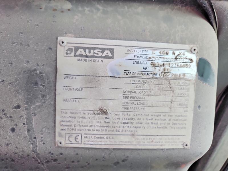 2019 Ausa C400H Forklift