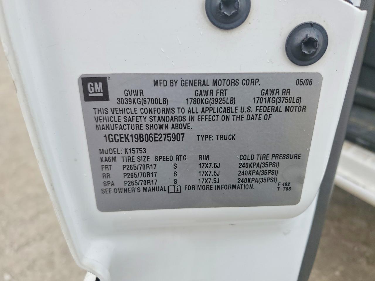 2006 Chevrolet Silverado K1500