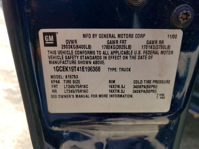 2001 Chevrolet Silverado K1500