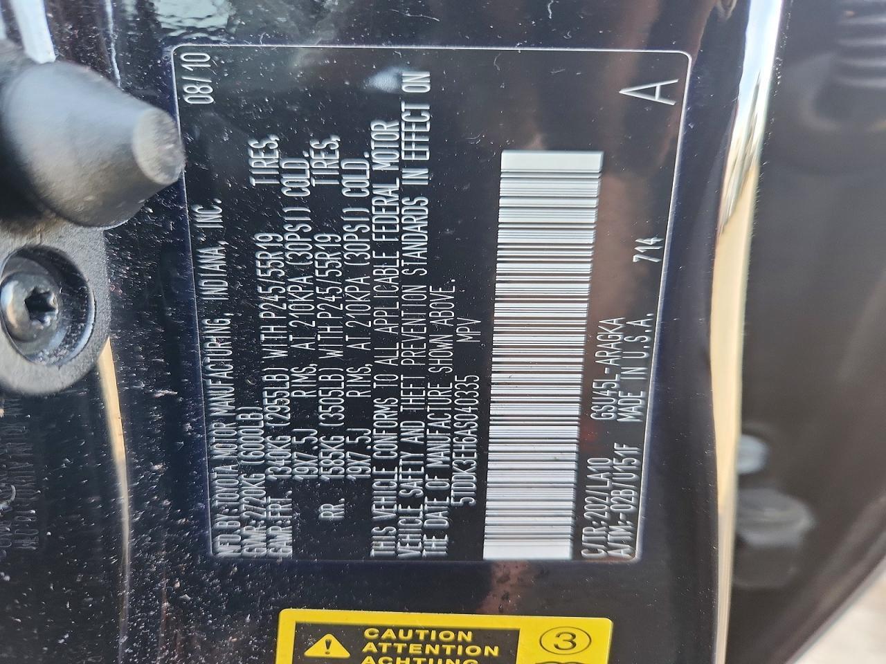 2010 Toyota Highlander Limited