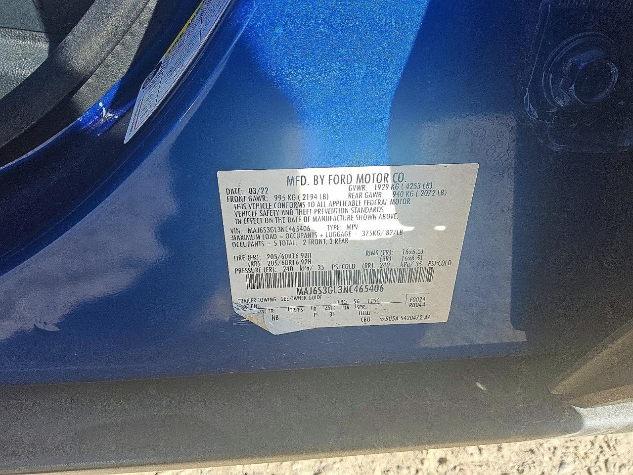 2022 Ford Ecosport se