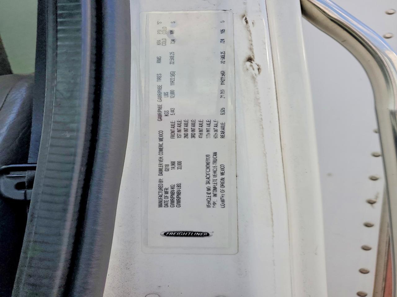 2019 Freightliner Business Class M2 BOX Truck