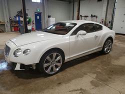 Bentley salvage cars for sale: 2012 Bentley Continental gt