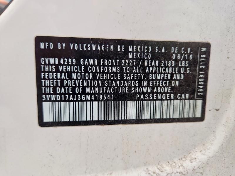 2016 Volkswagen Jetta Sport