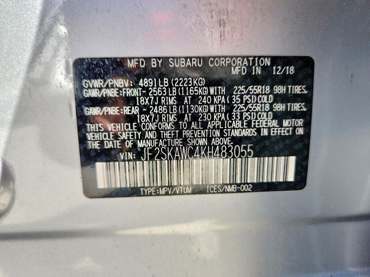 2019 Subaru Forester Touring