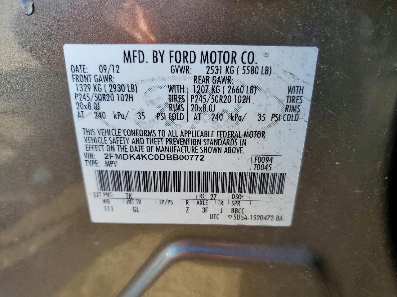 2013 Ford Edge Limited