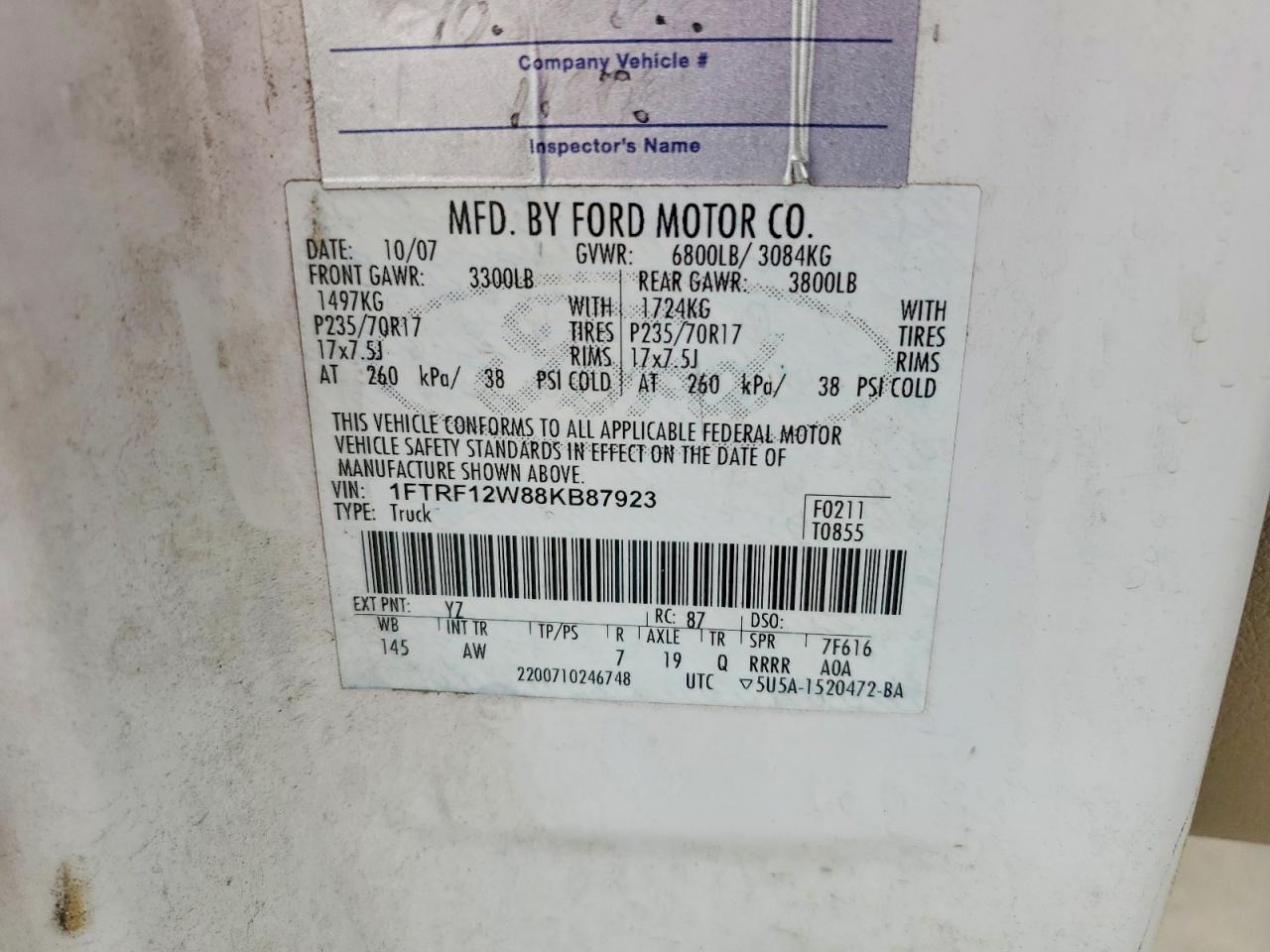 2008 Ford F150
