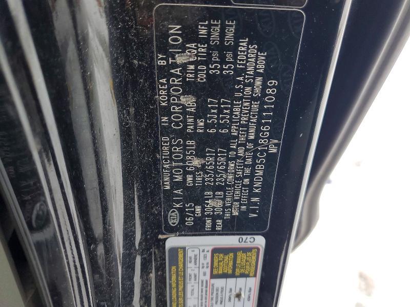 2016 KIA Sedona lx
