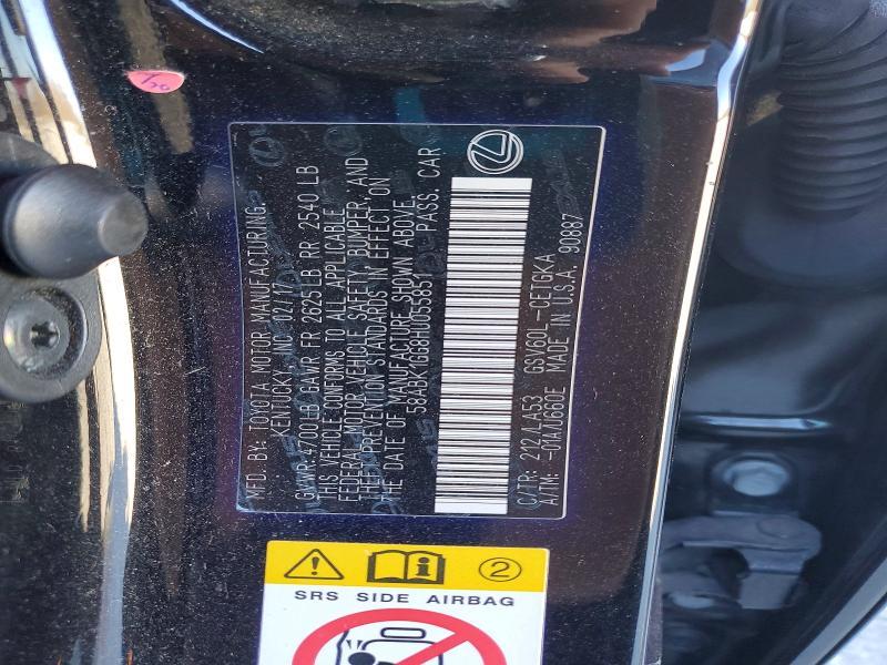 2017 Lexus Es 350 Base