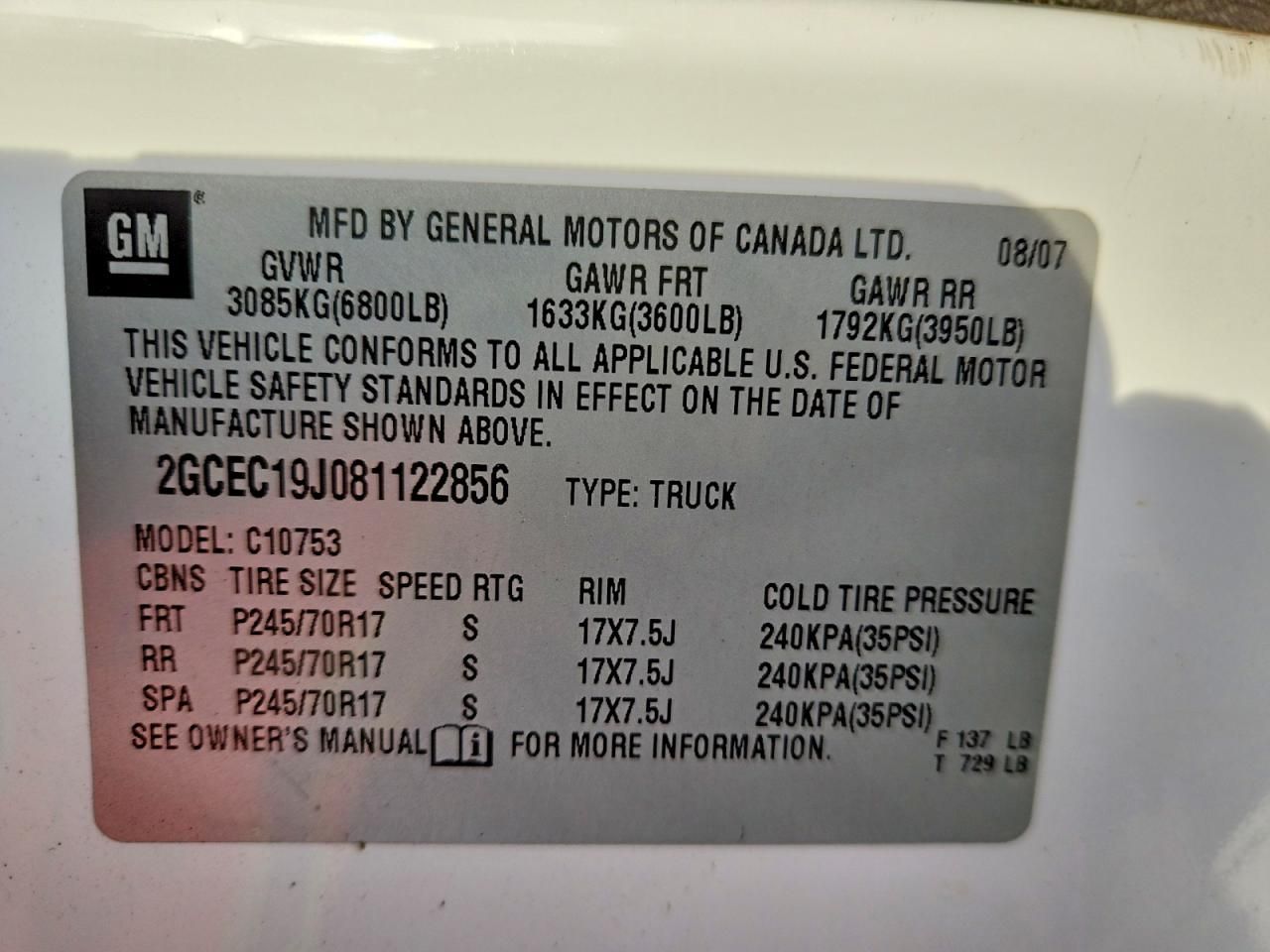 2008 Chevrolet Silverado C1500