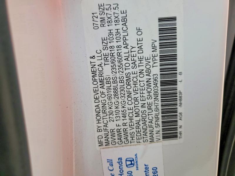 2022 Honda Odyssey exl