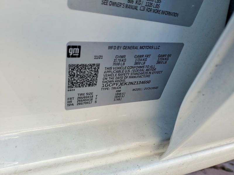 2022 Chevrolet Silverado ltd K1500 Lt-l