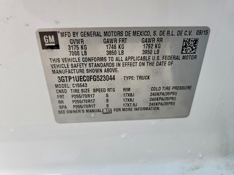 2015 GMC Sierra C1500 sle