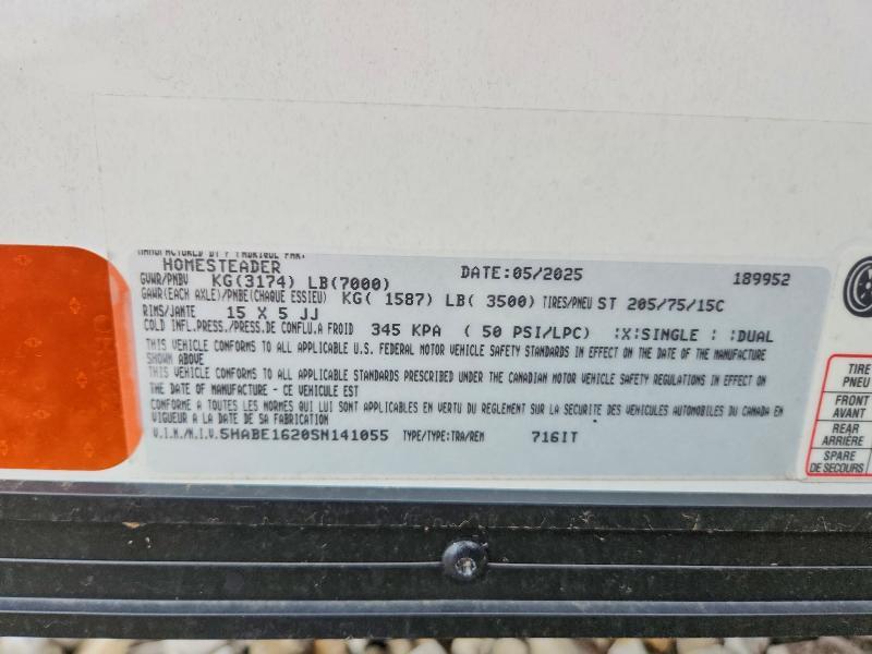 2025 Homesteader 7161t Enclosed Cargo Trailer