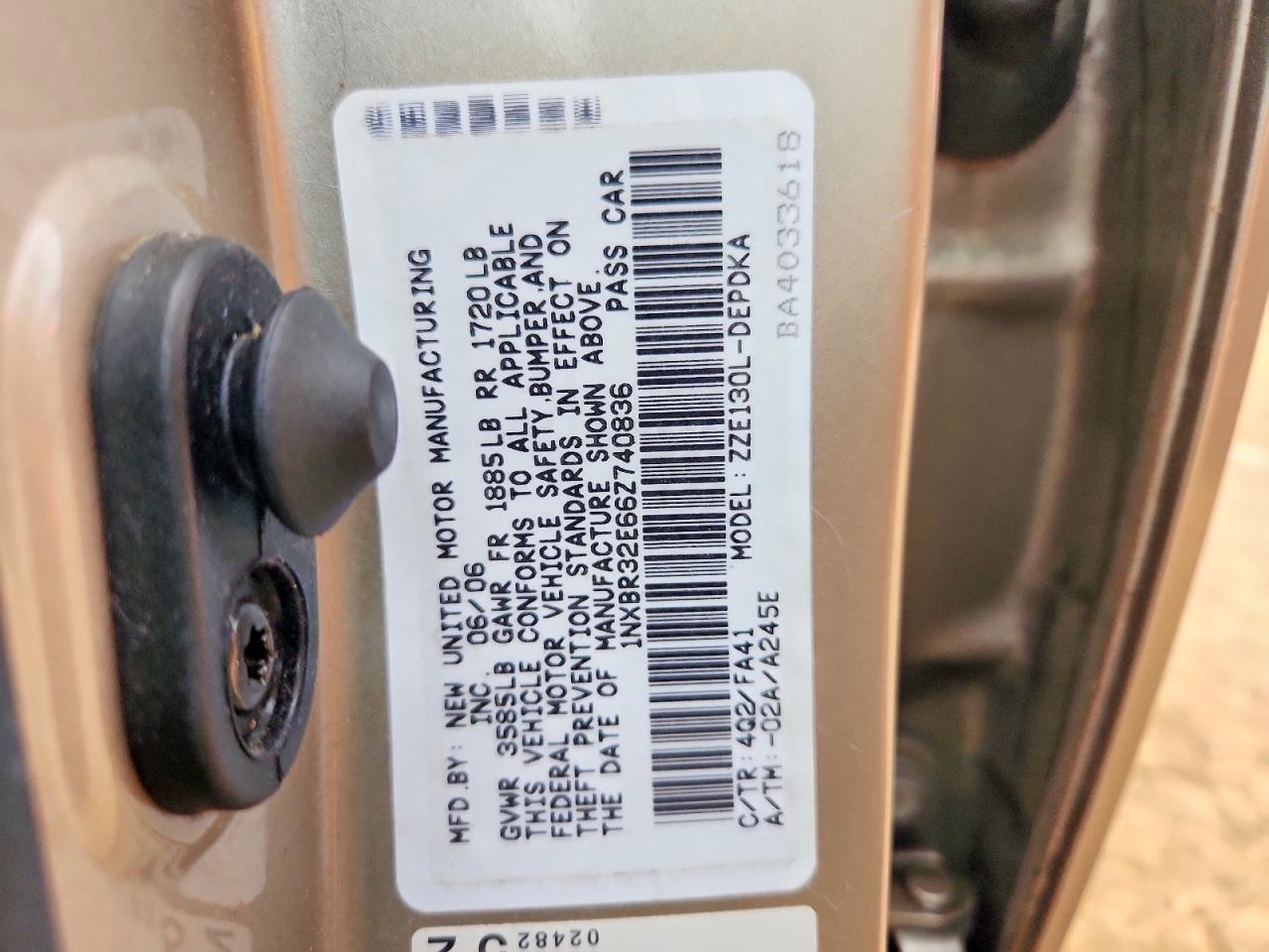 2006 Toyota Corolla ce