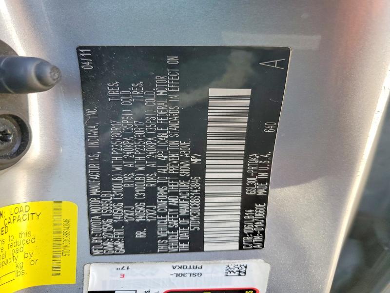 2011 Toyota Sienna xle 8-passenger