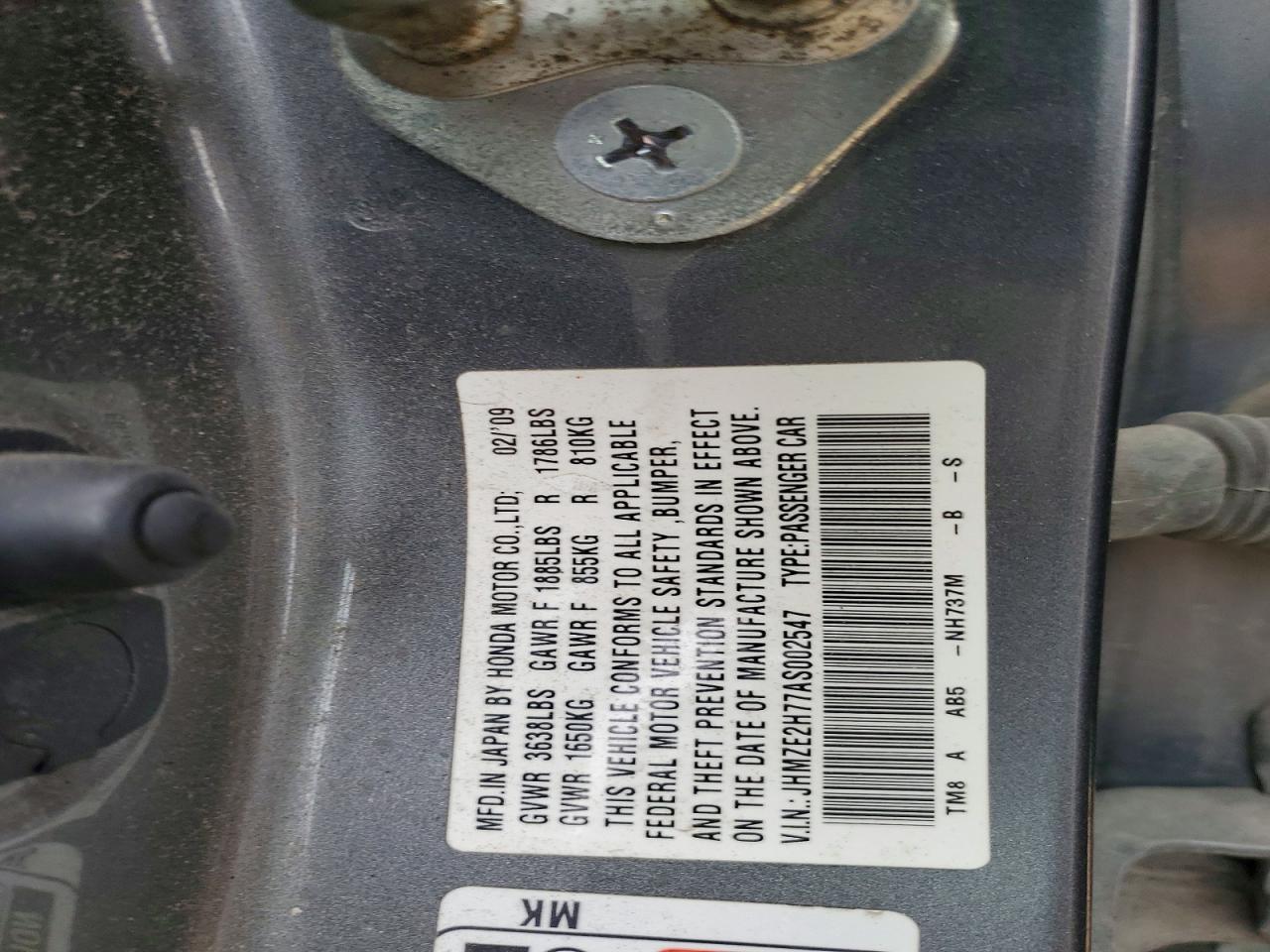 2010 Honda Insight ex