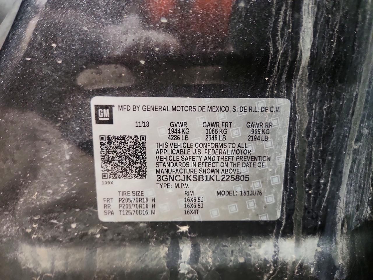 2019 Chevrolet Trax ls