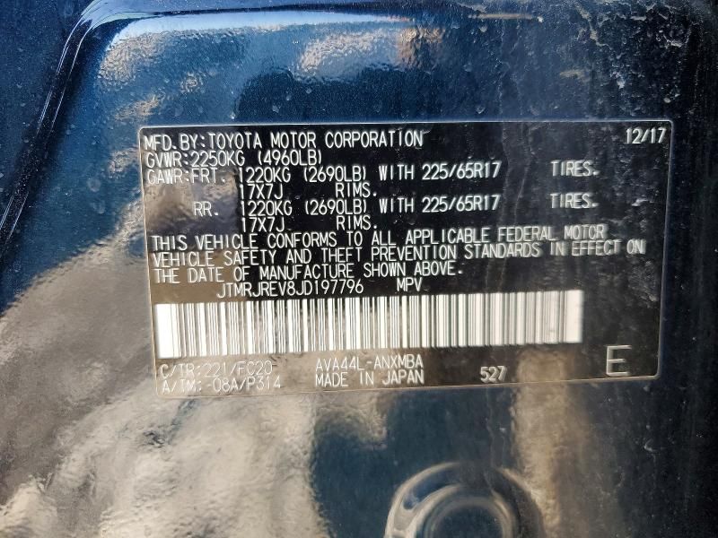 2018 Toyota Rav4 hv le